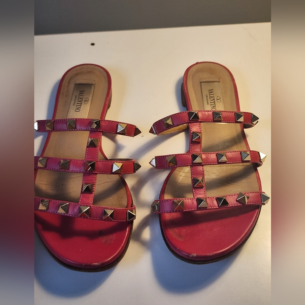 Authentic Valentino Garavani Women's Summer PVC Sandals Flats Size 36